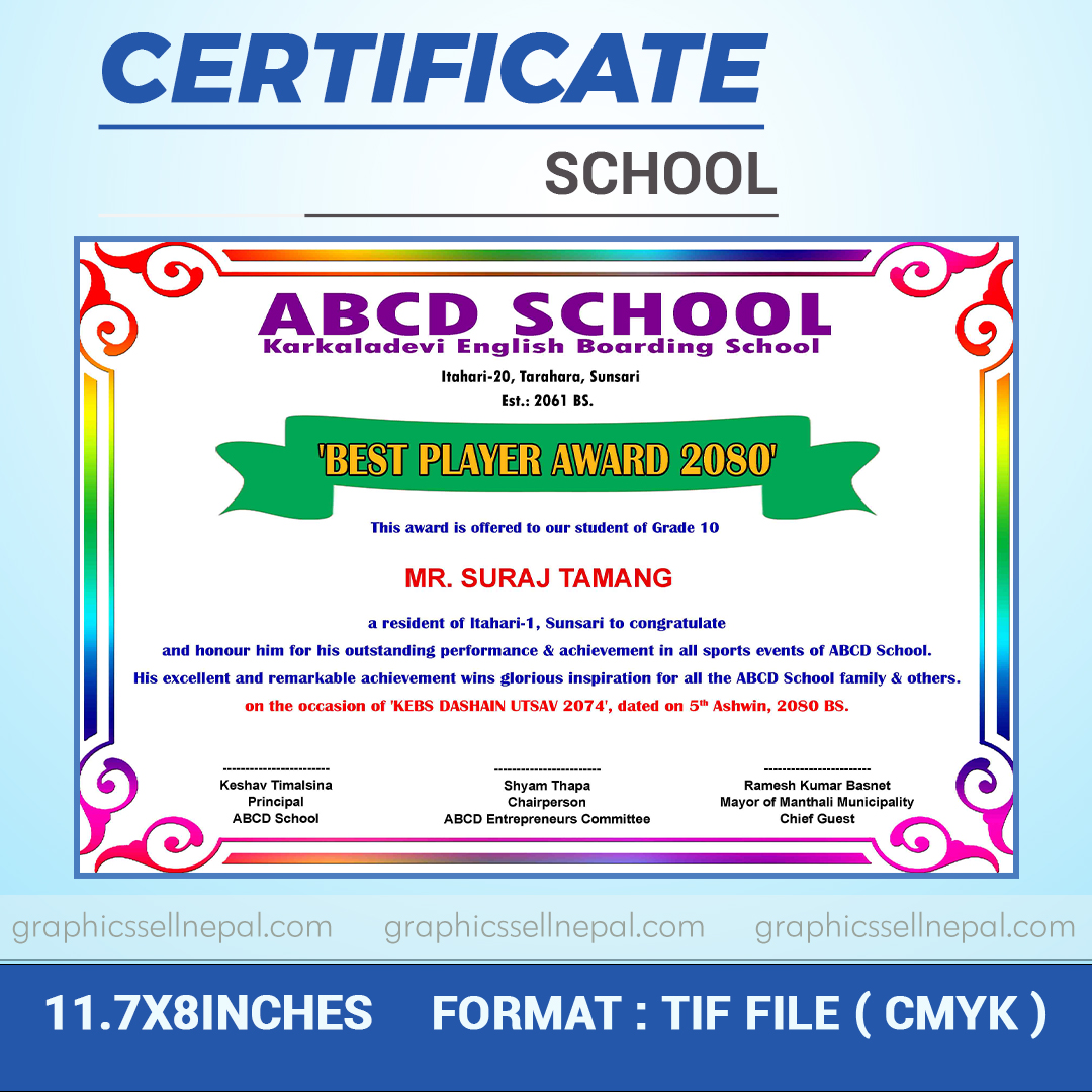 FN : 198 Certificate