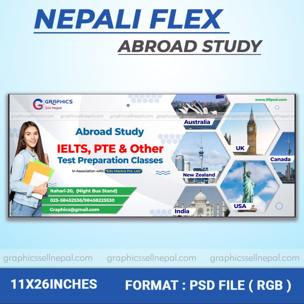 Fn 1198 study in abroad graphic sell nepal