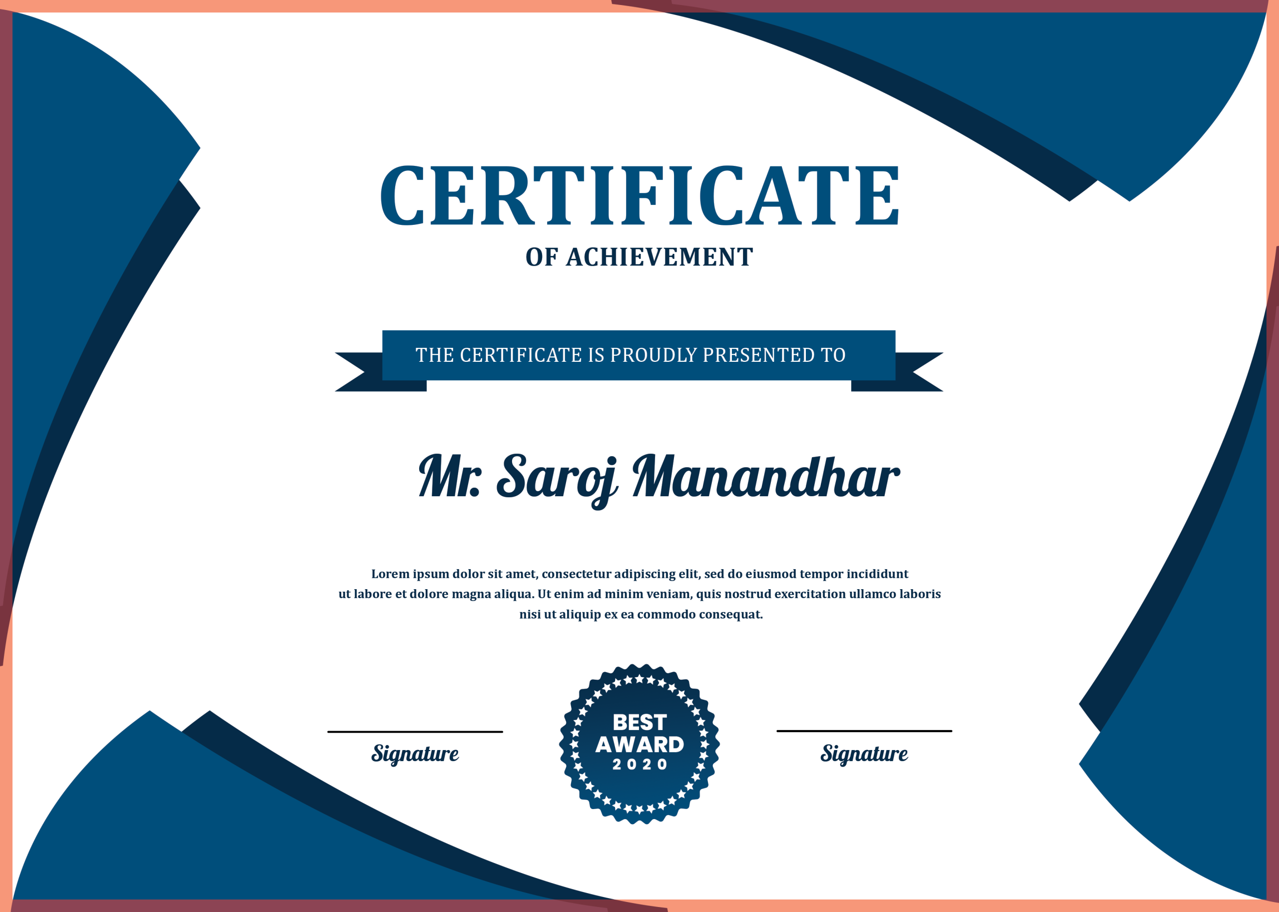 FN : 4030 Certificate Design - Image 2