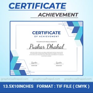 FN : 4029 Certificate Design