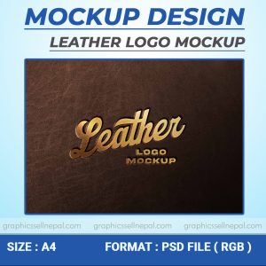 FN : 4177 Leather Logo Mockup