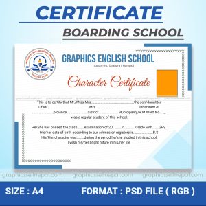 FN : 15045 School Character Certificate