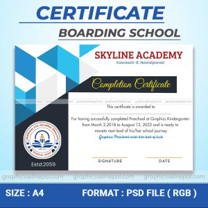FN : 15068 Certificate Graphic Template