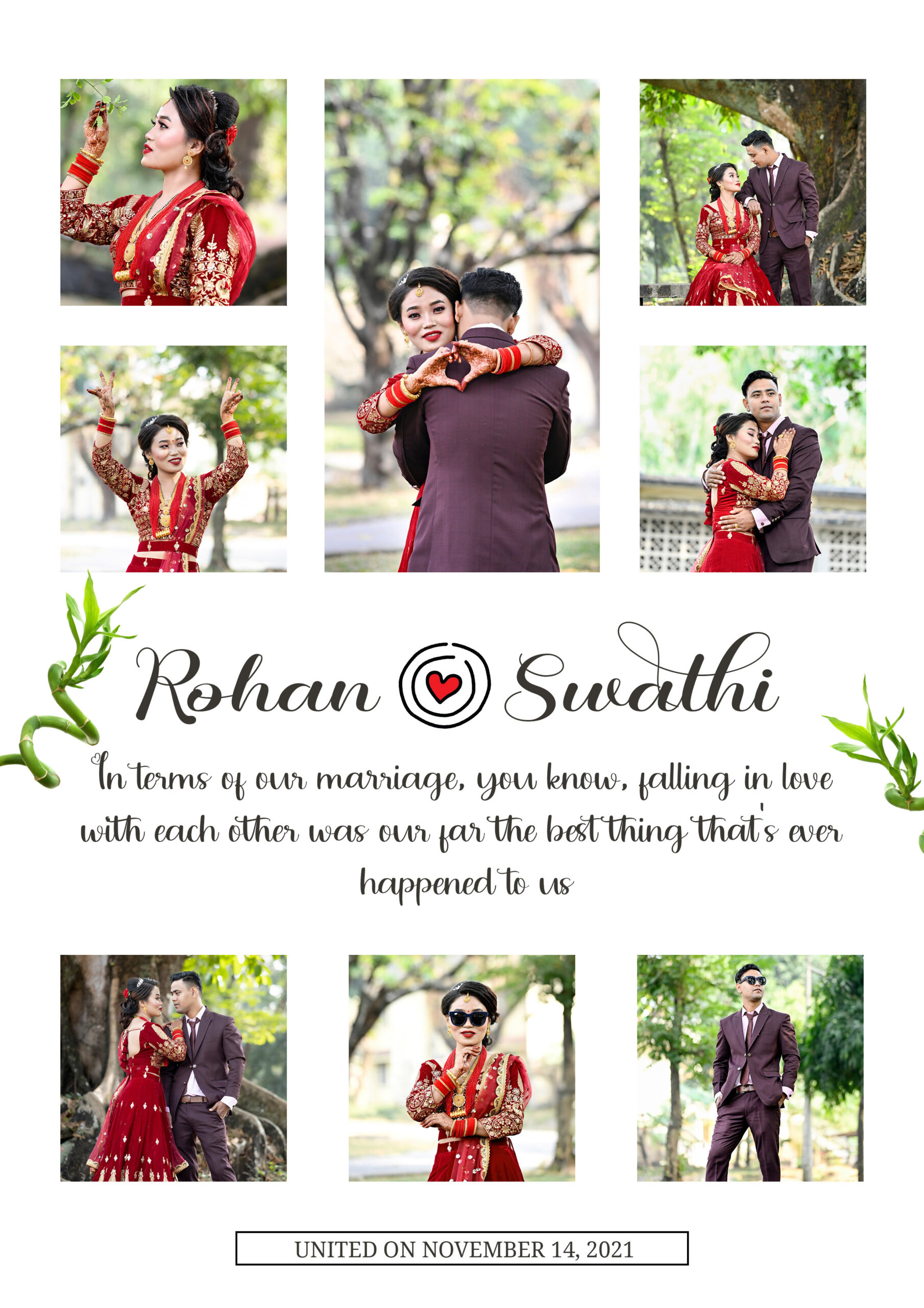 FN : 16057 Wedding Collage Frame - Image 2