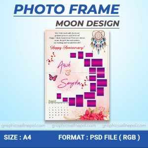 FN : 16032 Moon Photo Collage Template