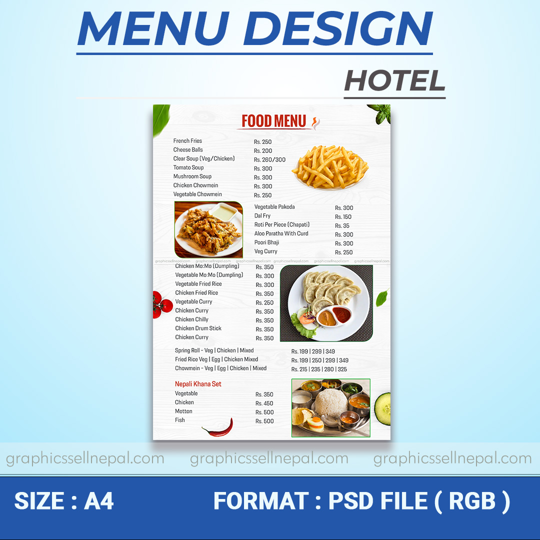 FN : 18105 Menu