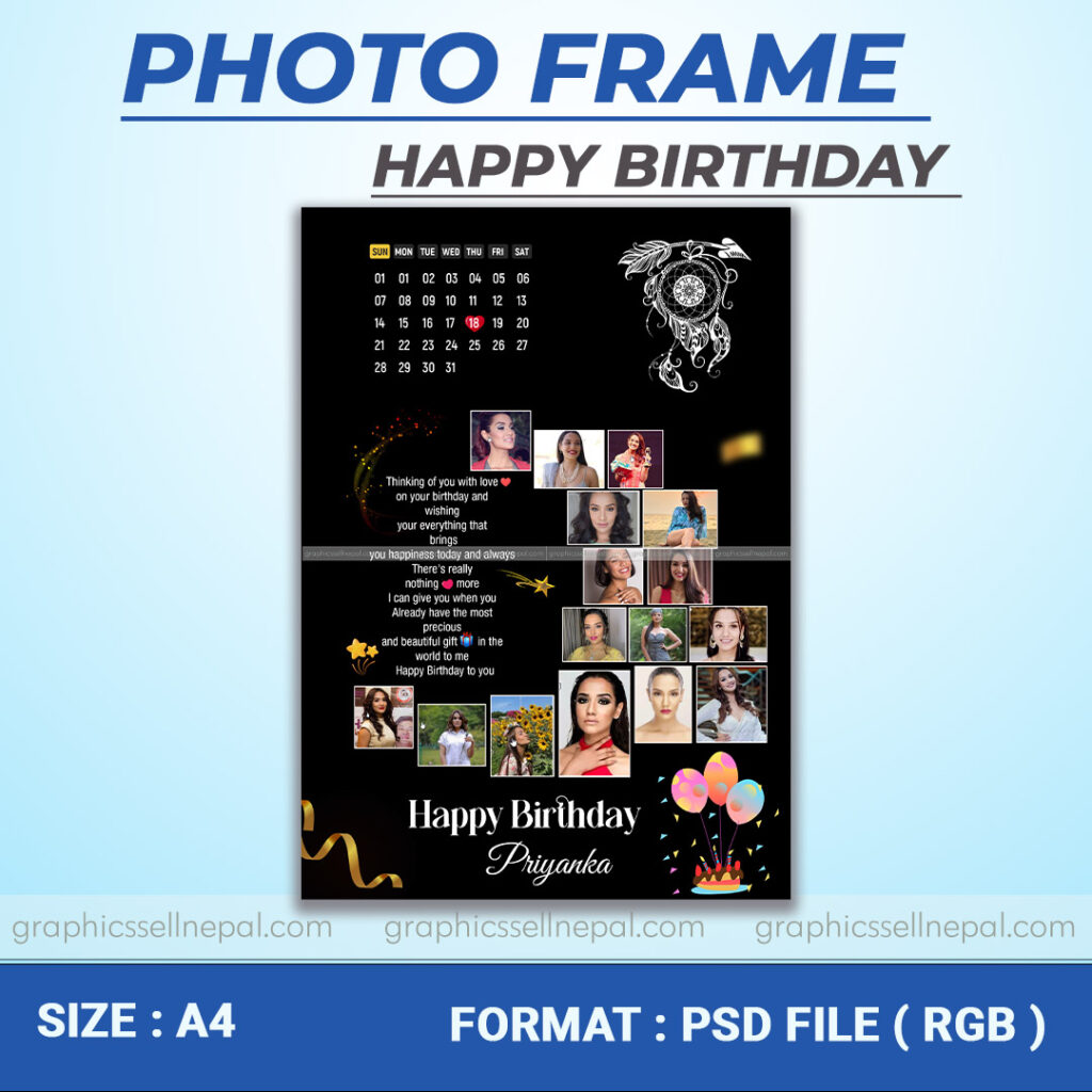 Fn 18226 photo frame graphic sell nepal