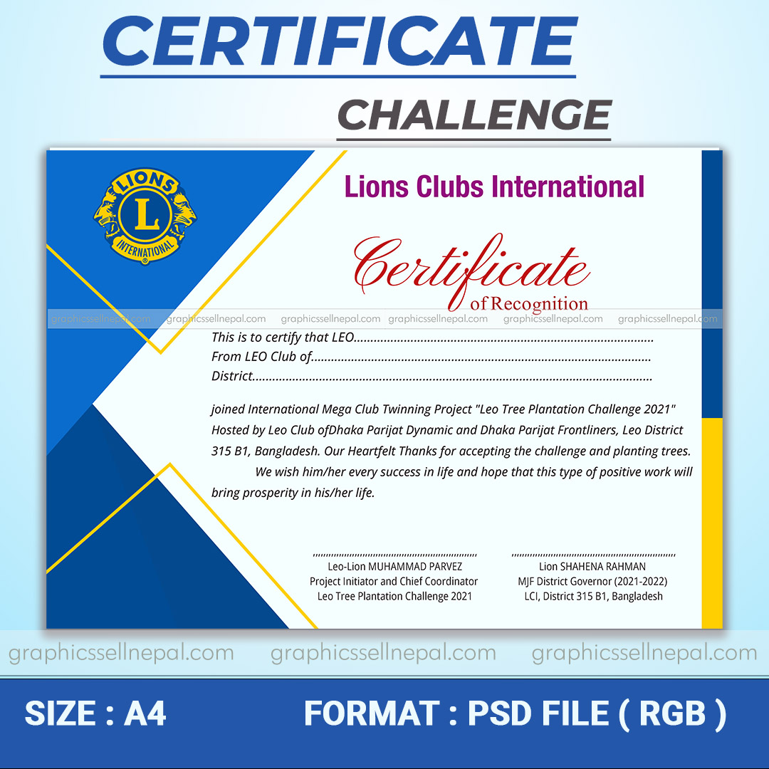 FN : 18449 Certificate Design (7.0)