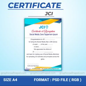 FN : 18431 JCI Certificate Design