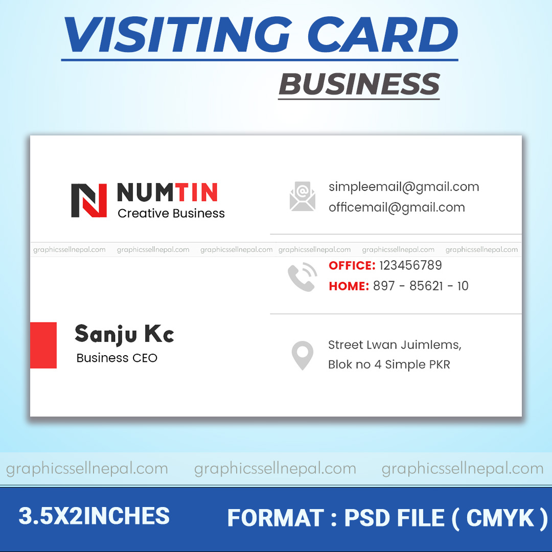 FN : 18475 Visiting Card