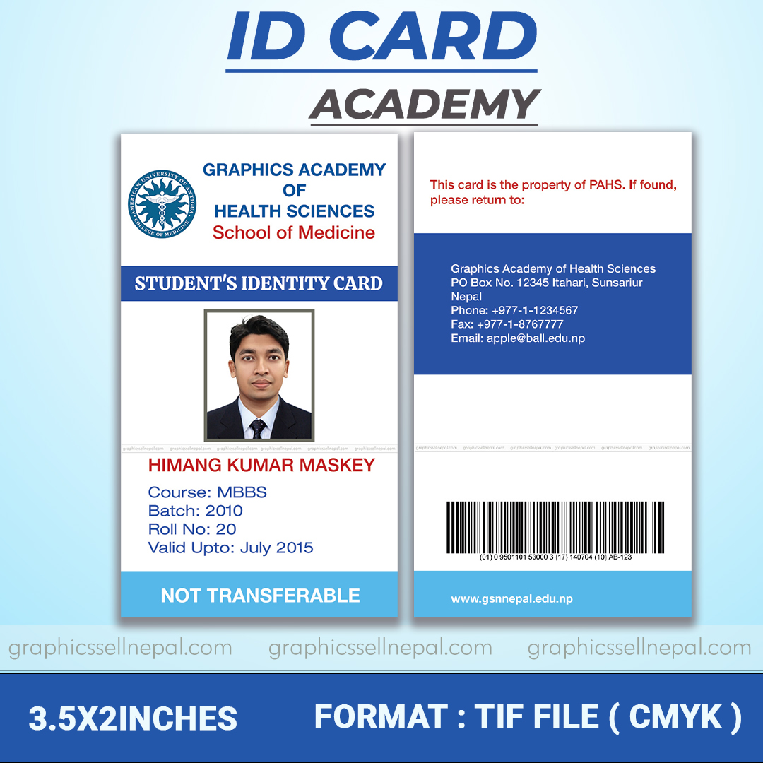 FN : 20048 Id Card Psd Vector